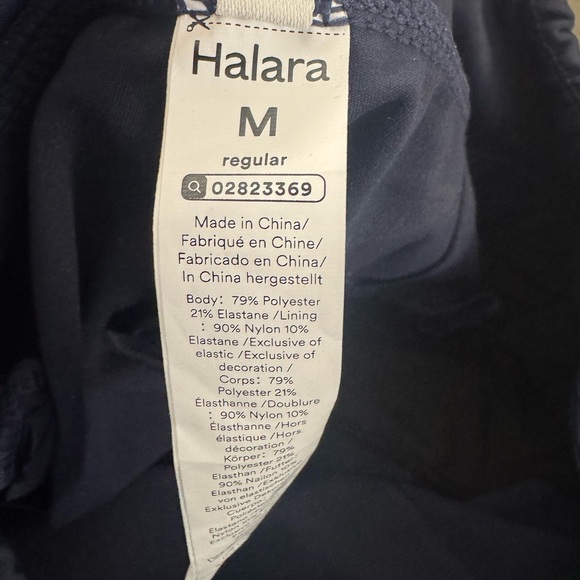 HALARA Flex™ Mid Rise Side Zipper Pocket Work Flare Pants Navy Size Medium - Picture 4 of 7